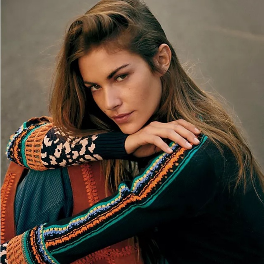 Free People Switch It Up Thermal Sweater